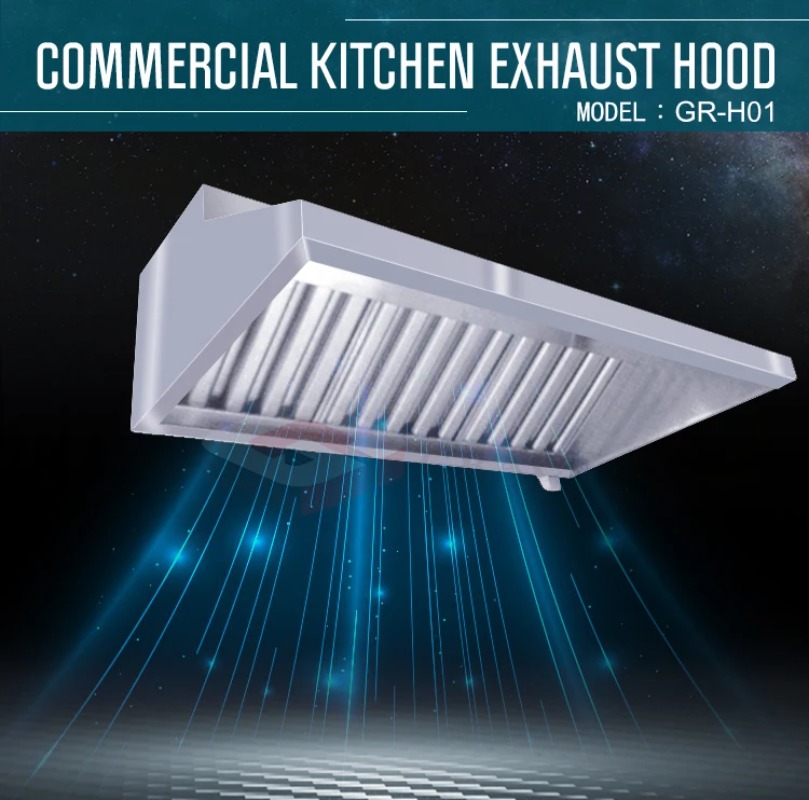 Commercial Kitchen Chimney - Penghisap Asap Dapur Komersial Stainless Steel