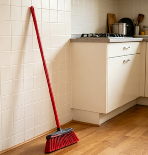 Commercial Kitchen Broom - Set Sapu Plastik Persegi Panjang 2