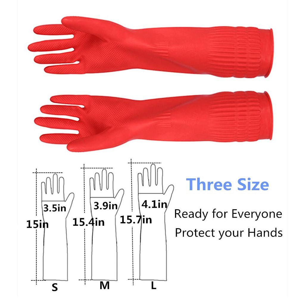Commercial Kitchen Gloves - Sarung Tangan Merah Dapur untuk Mencuci
