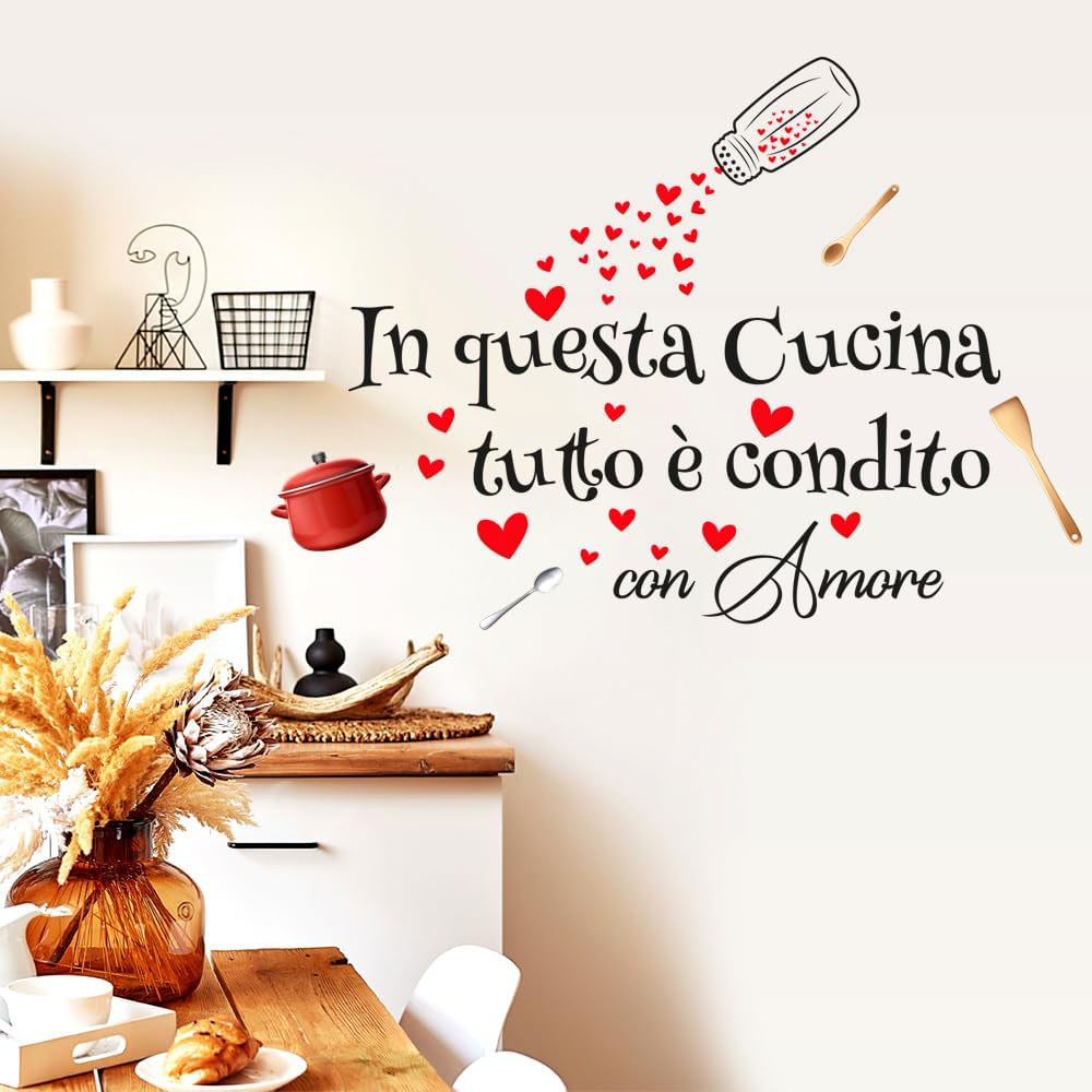 Commercial Kitchen Tiles - Stiker Dinding Bahasa Italia Di Dapur