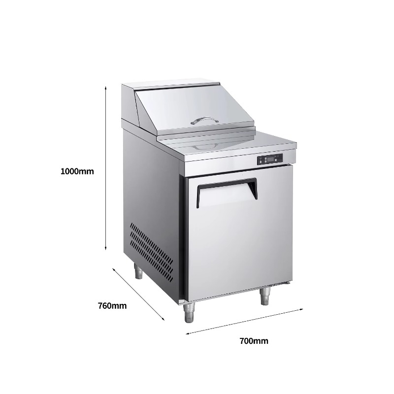 Commercial Kitchen Backsplash - Lemari Pendingin Komersial Satu Pintu NE-1101,