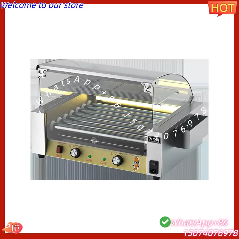 Hot Dog Roller Grill - Mesin BBQ Kontrol Suhu 2026 Model