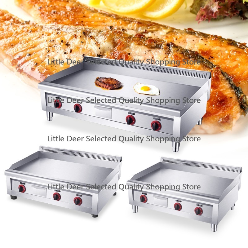 Electric Griddle Flat Top - Peralatan Dapur Restoran Komersial 16mm, Grill