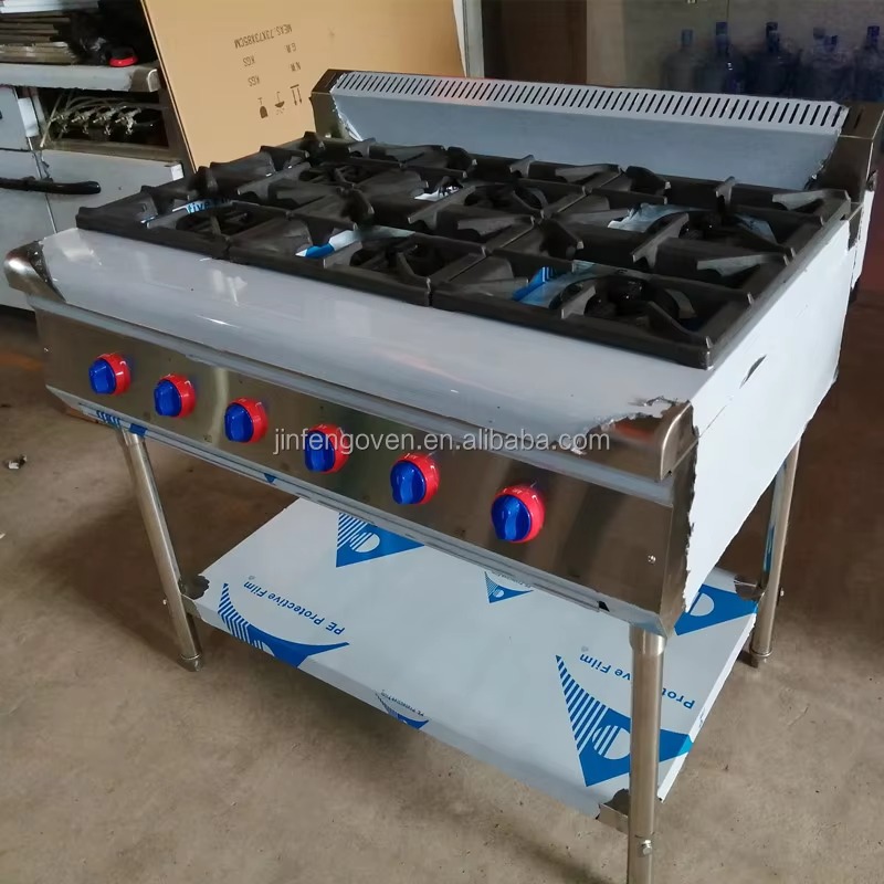 Commercial Kitchen Usa - Peralatan Dapur Komersial Profesional 6 Tungku