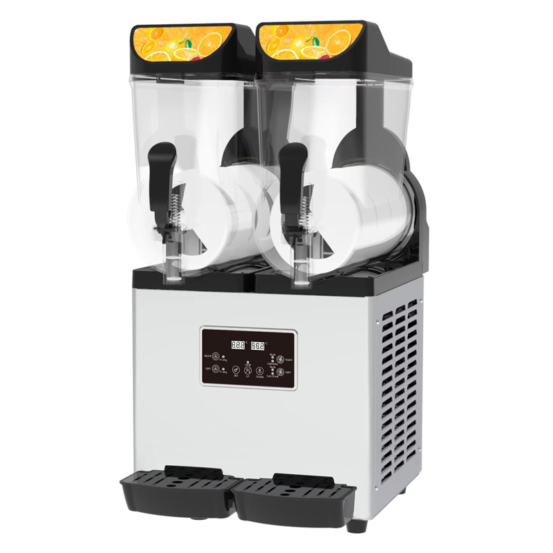 Slushy Machine - Mesin Smoothie 2 Tangki 15L Pembuat