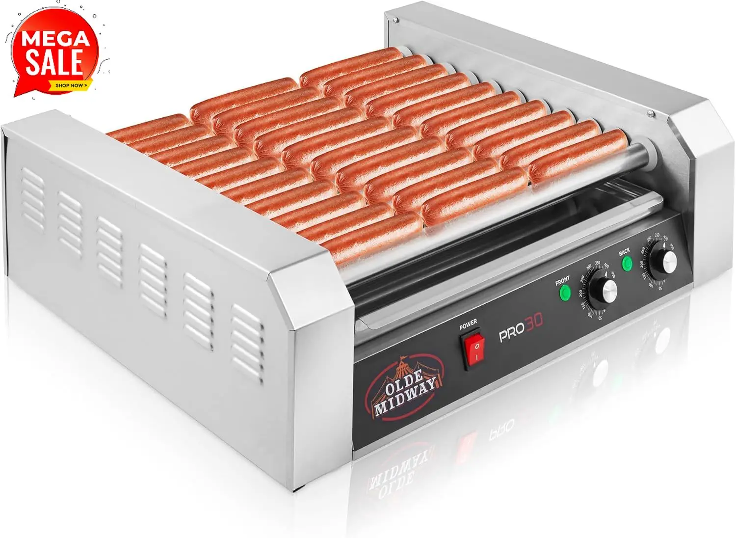 Hot Dog Roller Grill - Mesin Pemanggang Hot Dog Listrik 30