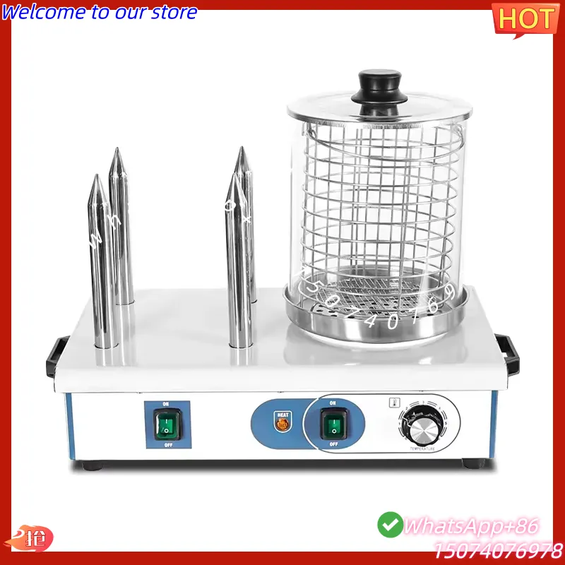Hot Dog Roller Grill - 2026 Peralatan Buffet Penghangat Sosis Tipe