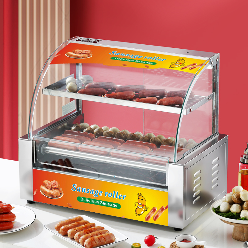 Pemanggang Hot Dog dan Sosis L - Hot Dog Roller Grill ulasan dan harga