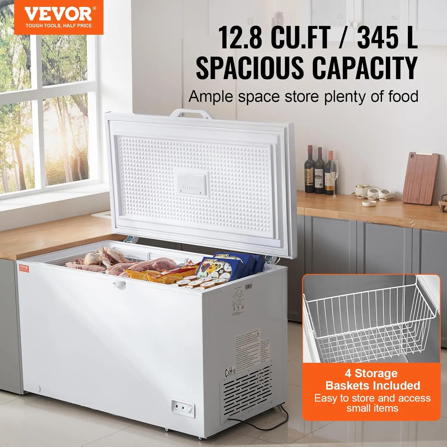 Freezer Dada, 12.8 Cu.ft / 345 - Commercial Chest Freezer ulasan dan harga