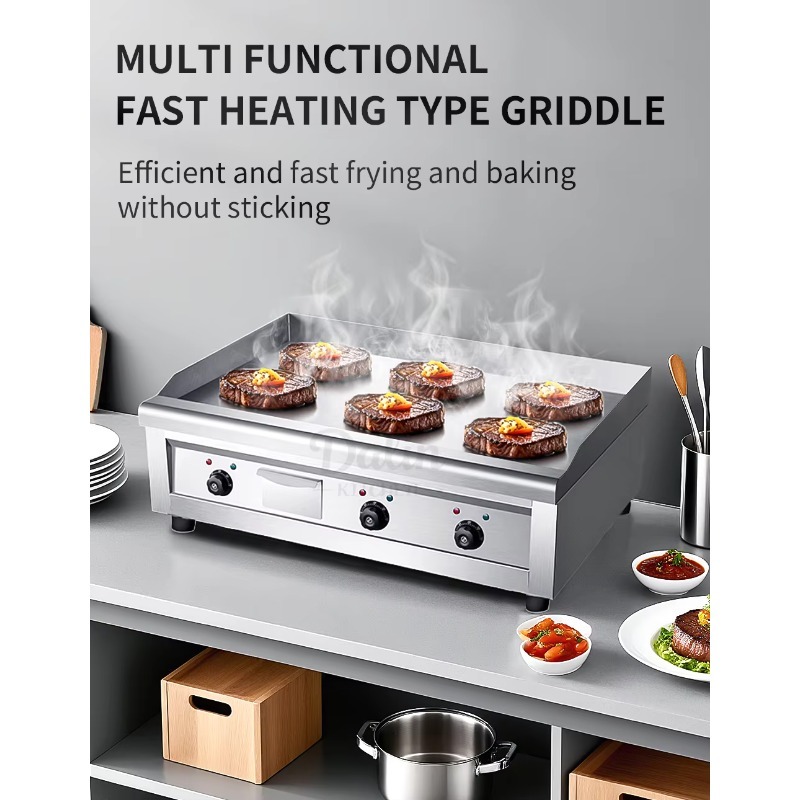 Peralatan Dapur Restoran Komer - Electric Griddle Flat Top ulasan dan harga