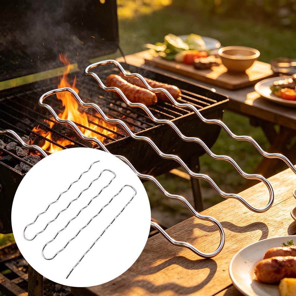 Rak Penggiling Sosis BBQ Baja  - Hot Dog Roller Grill ulasan dan harga
