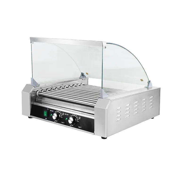 Mesin Pembuat Hot Dog 11 Rolle - Hot Dog Roller Grill ulasan dan harga