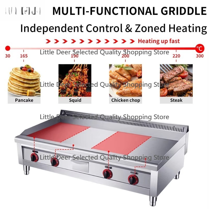 Peralatan Dapur Restoran Komer - Electric Griddle Flat Top ulasan dan harga