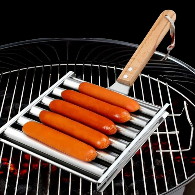 Penggiling Hot Dog dengan Gaga - Hot Dog Roller Grill ulasan dan harga