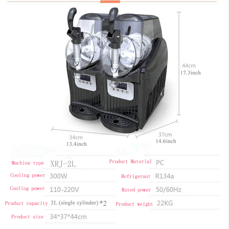 Mesin Slush Profesional 12L 2  - Slushy Machine ulasan dan harga