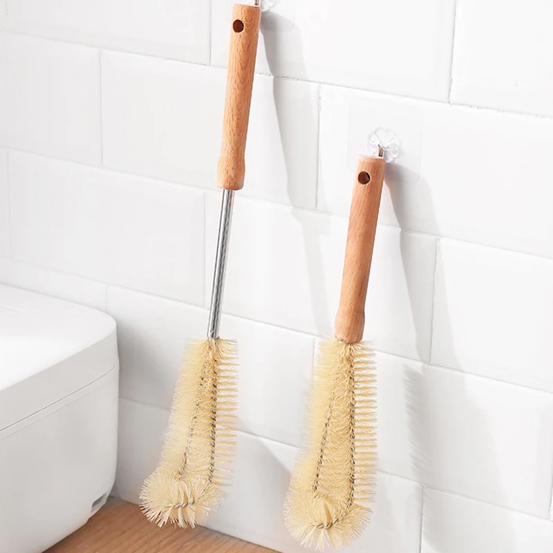 Sikat Botol Gagang Kayu Panjan - Commercial Kitchen Cleaning ulasan dan harga