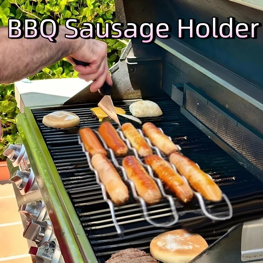Rak Pembuat Sosis BBQ Stainles - Hot Dog Roller Grill ulasan dan harga