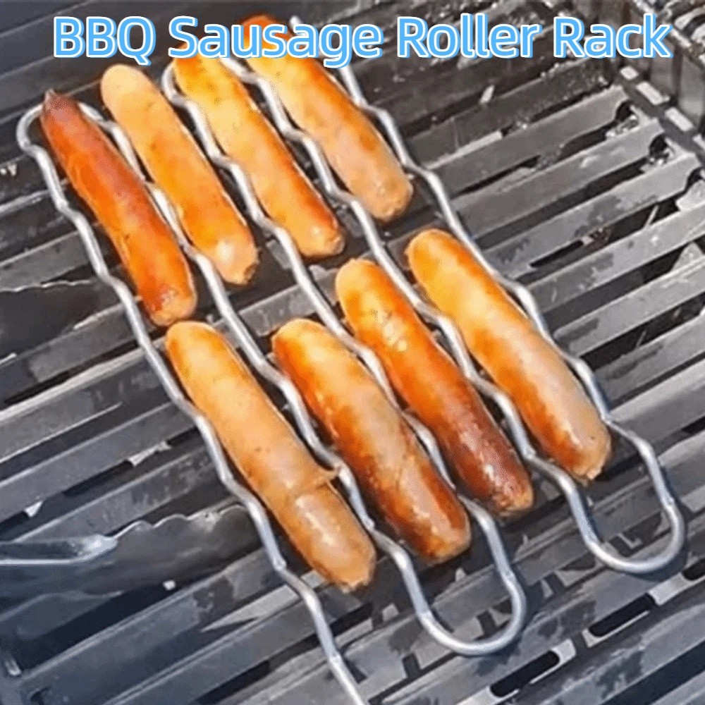 Rak Pembuat Sosis BBQ Stainles - Hot Dog Roller Grill ulasan dan harga