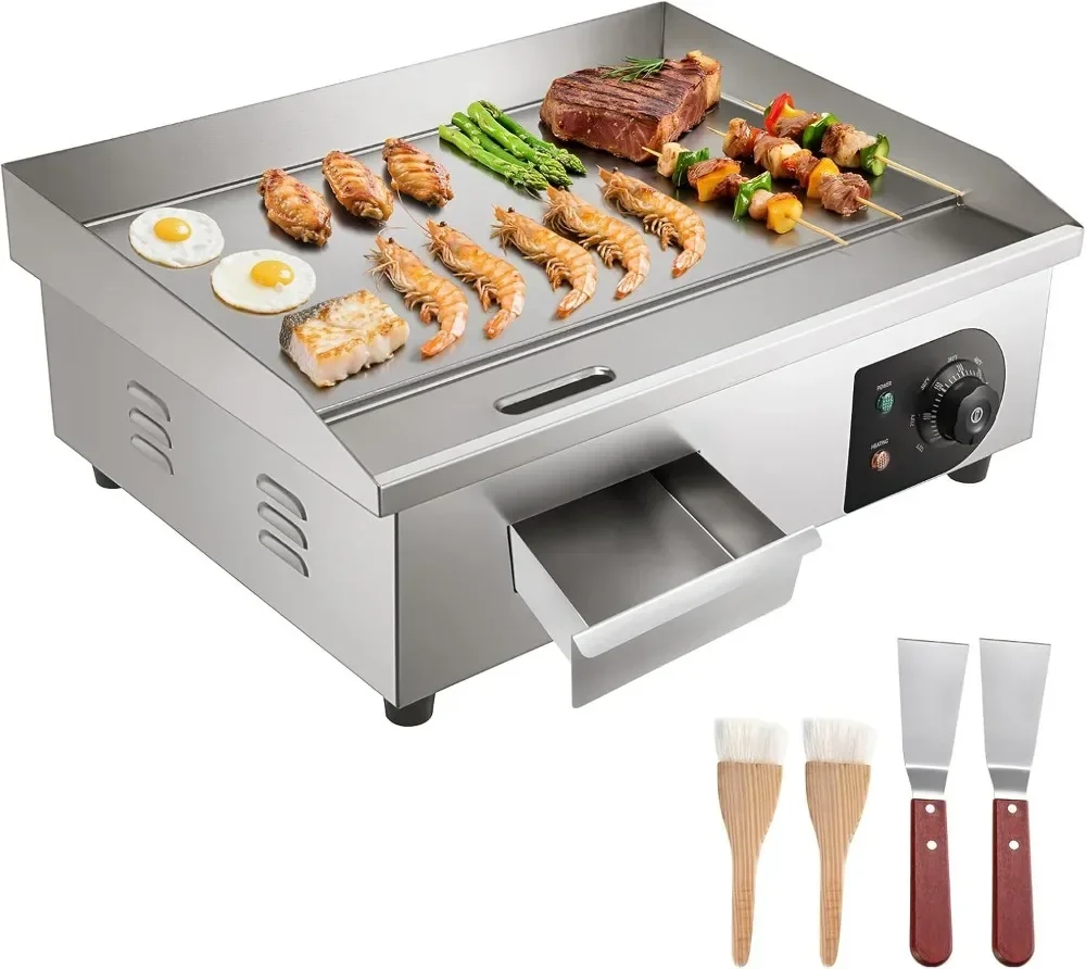 Pemanggang Listrik Komersial L - Electric Griddle Flat Top ulasan dan harga