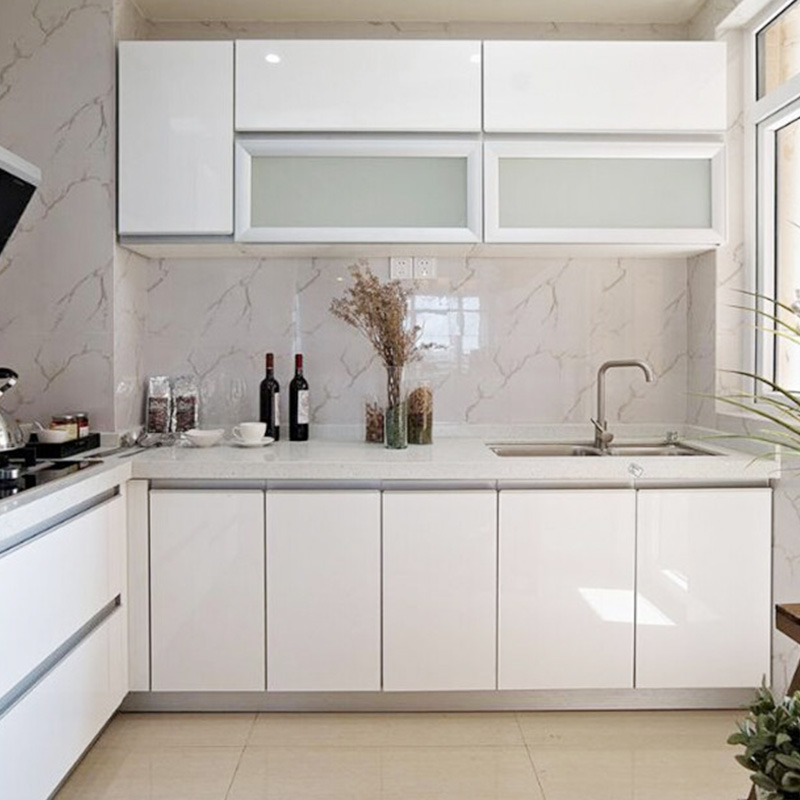 Stiker Dinding Kabinet Putih M - Commercial Kitchen Tiles ulasan dan harga