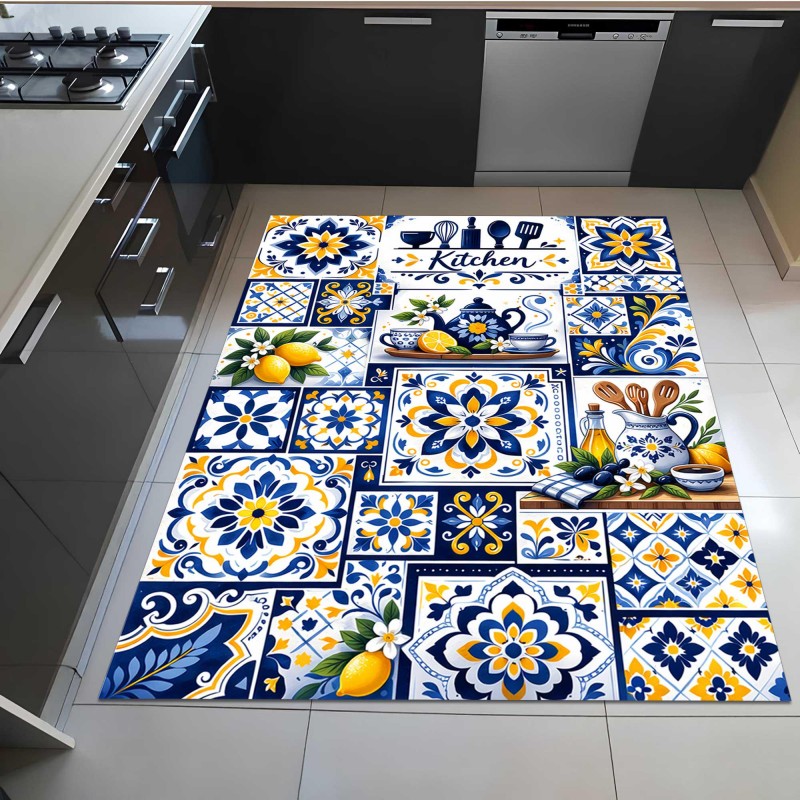 Karpet Dapur Motif Mosaik Medi - Commercial Kitchen Tile Flooring ulasan dan harga