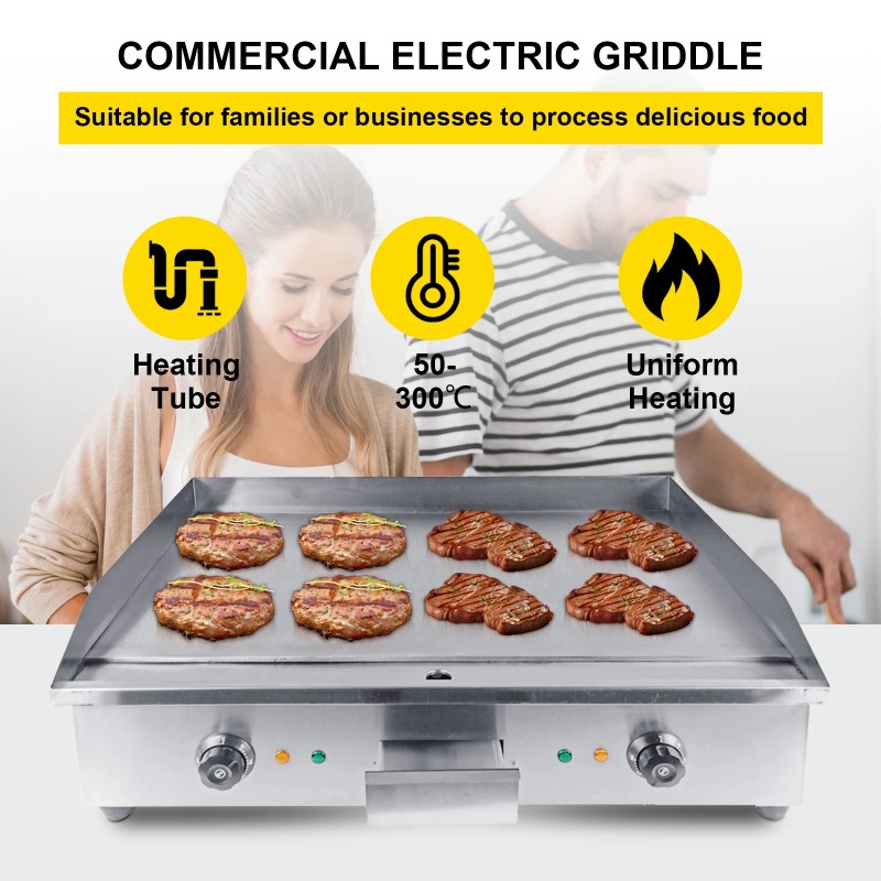 Kompor Listrik Komersial Produ - Electric Griddle Flat Top ulasan dan harga