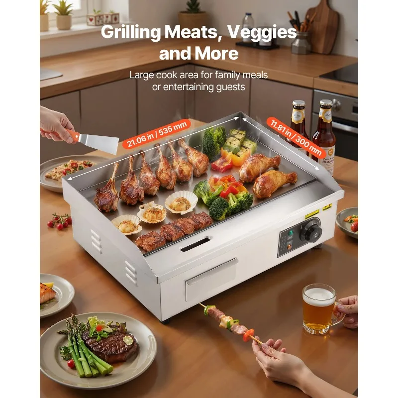 【Premium】Pemanggang Listrik Ko - Electric Griddle Flat Top ulasan dan harga