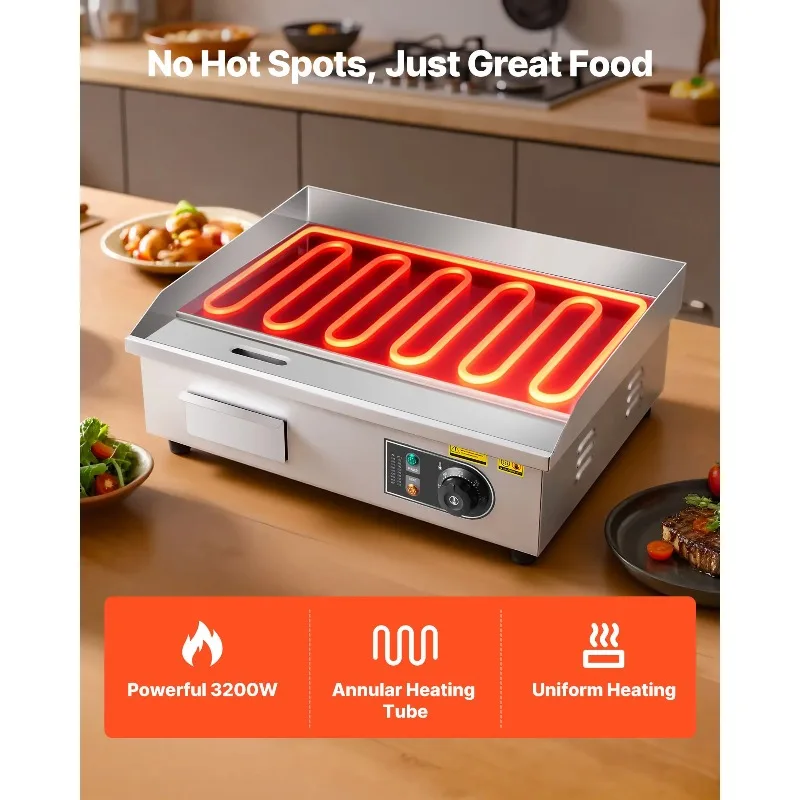 【Premium】Pemanggang Listrik Ko - Electric Griddle Flat Top ulasan dan harga