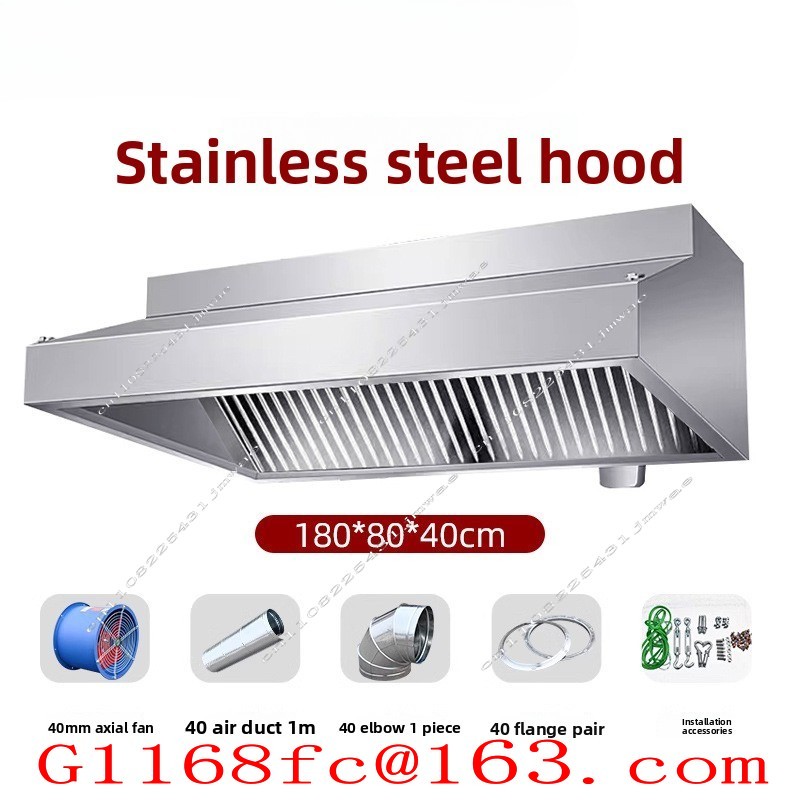 Penghisap Asap Stainless Steel - Commercial Kitchen Exhaust Hood ulasan dan harga